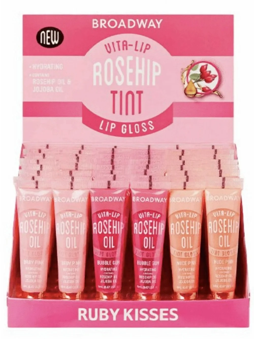 20 pack Broadway Vita-Lip Best Collection Lip Gloss — Assorted